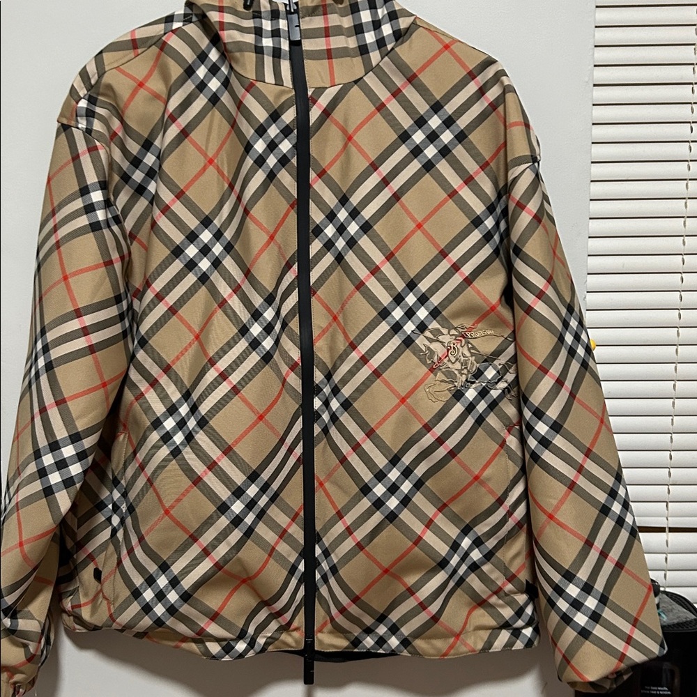 Black Jacket With Plaid Lining - image 5